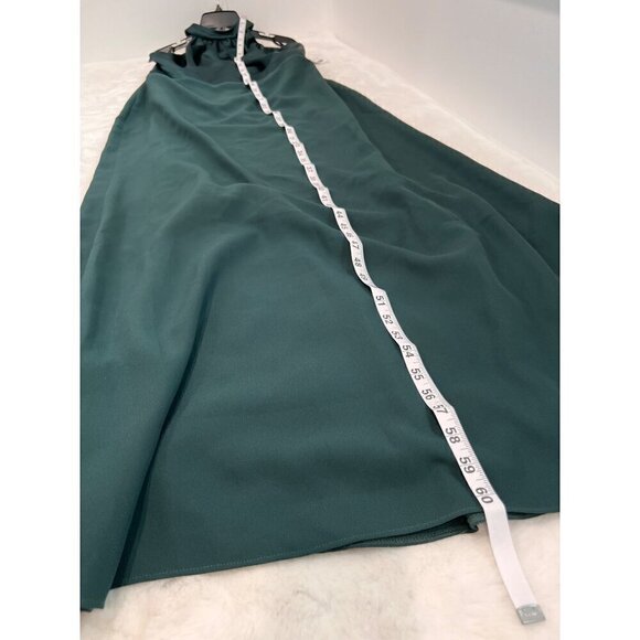 New AFTER SIX Size 14-R High-Neck Open-Back Maxi Dress With Scarf Tie *Defect* - Picture 7 of 12